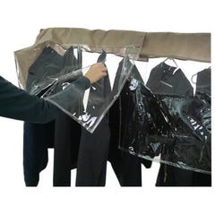 Closet Rod and Portable Clothing Rack Shoulder Garment Dust
