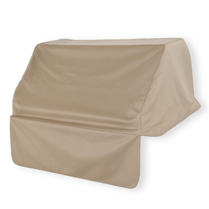 Taupe built-in BBQ outdoor gas grill cover 56 inch water repellent with velcro straps and air vents