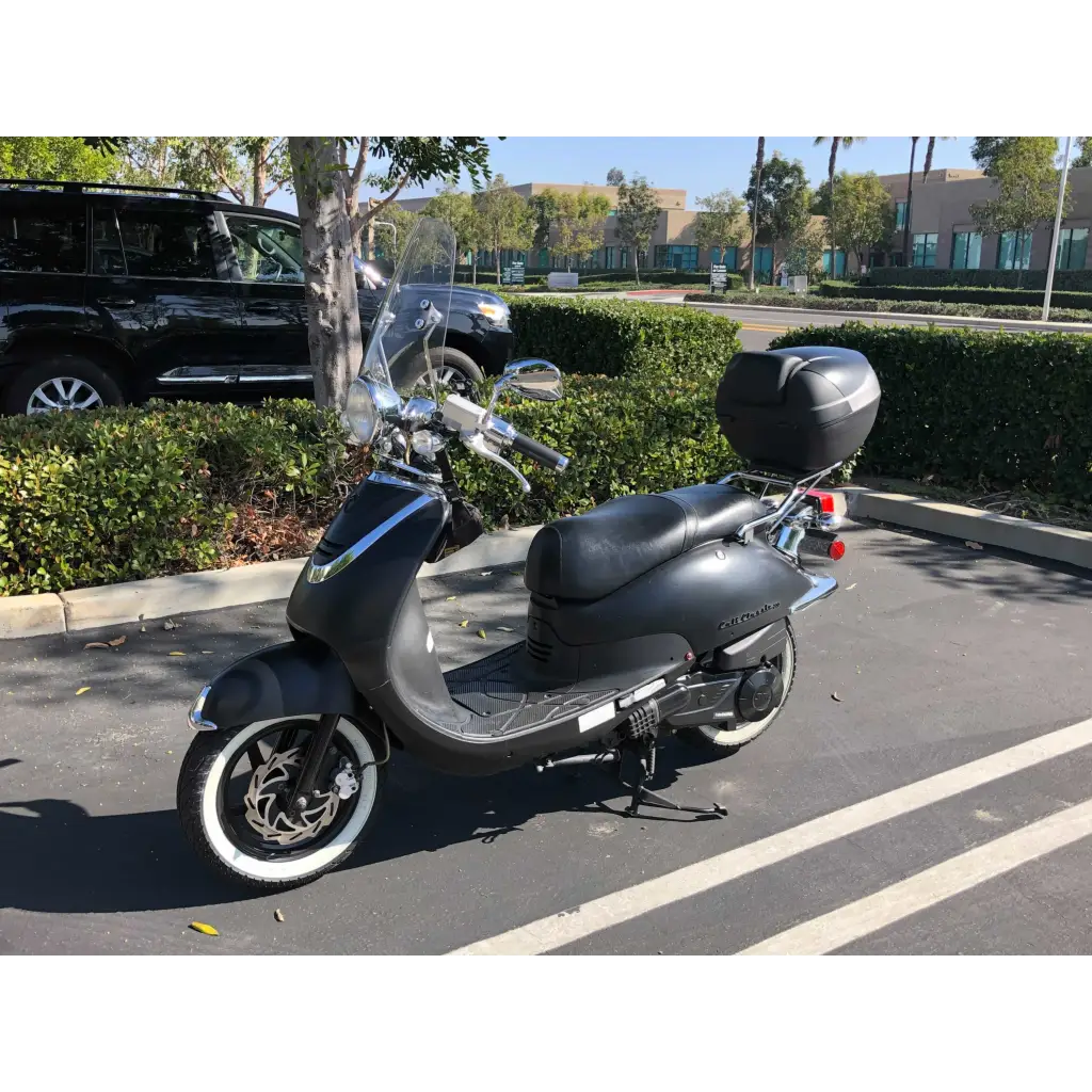 Deluxe Motorcycle Cover with Back Rack Trunk Pouch (XL)