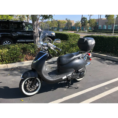Deluxe Motorcycle Cover with Back Rack Trunk Pouch (XL)