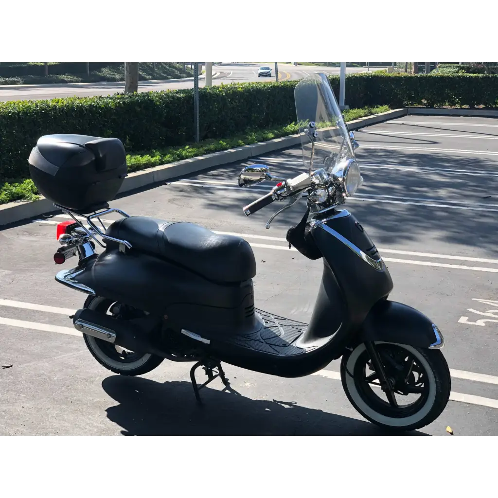Deluxe Motorcycle Cover with Back Rack Trunk Pouch (XL)