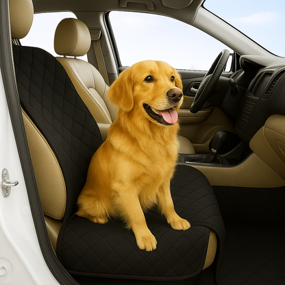 Pet Single Car Seat Cover with Floor Coverage Black - Formosa Covers