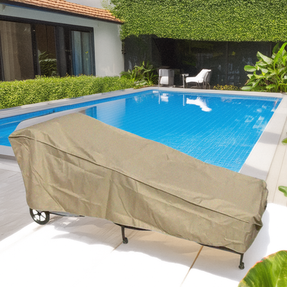 Patio Chaise Lounge Cover 84"L x 30"W x 29"H Classic Taupe - Formosa Covers
