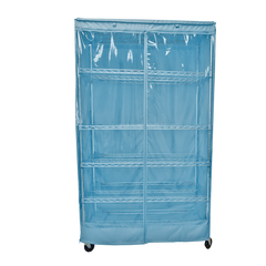Storage shelving unit cover, Glacier Blue, fits 36