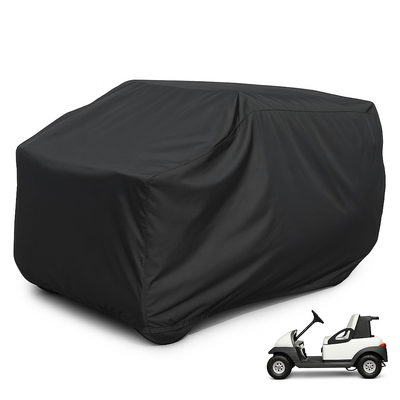 2 Passenger Golf Cart Storage Cover for Golf Carts without Roof Black