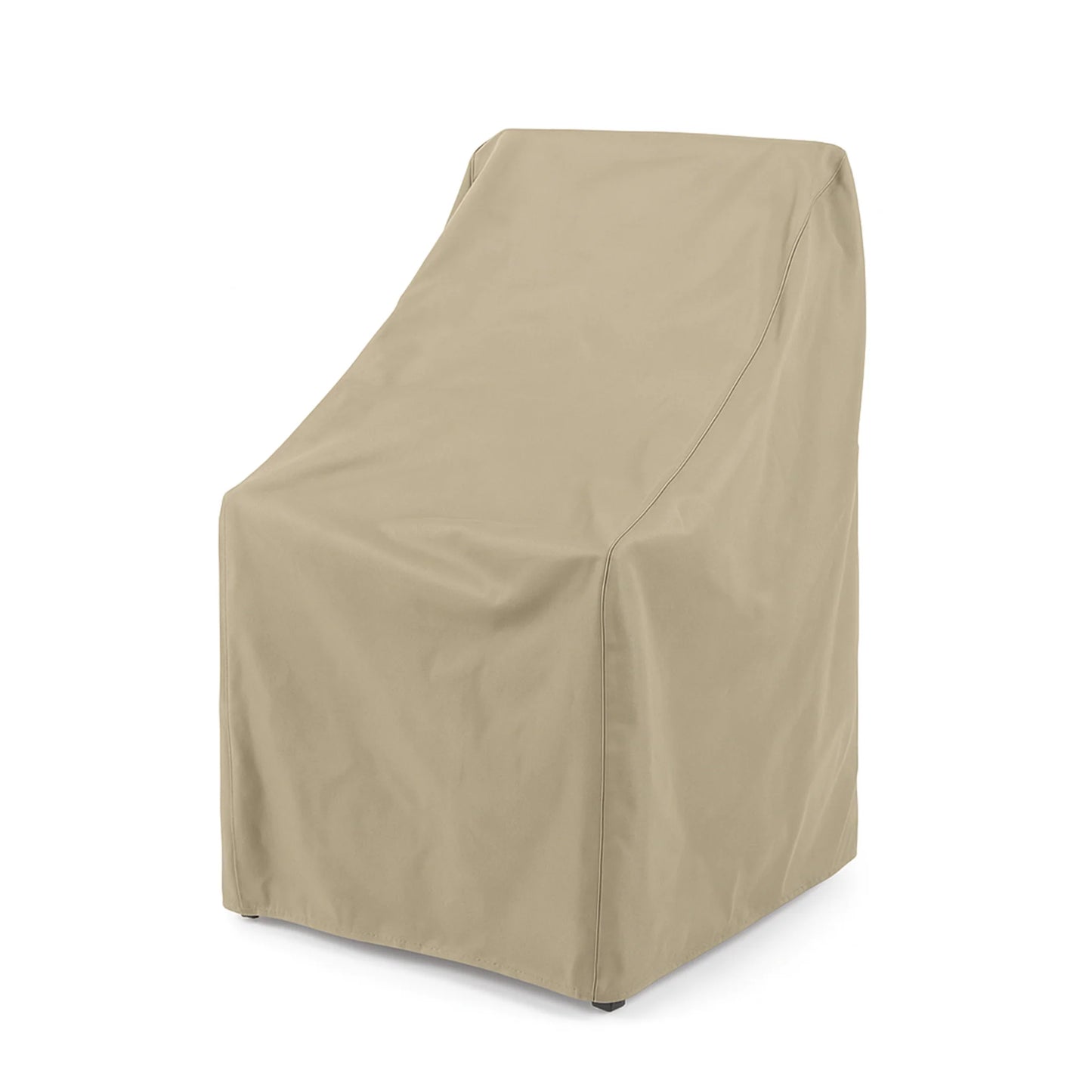 [SHIPS 5/22/26] Patio High Back Dining Chair Cover 27"L x 42"H Classic Taupe - 2/4/6 Pack