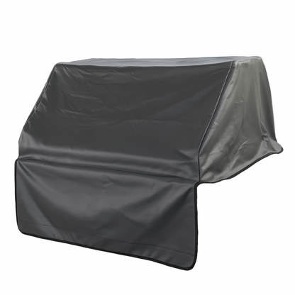 Grey vinyl BBQ outdoor gas grill cover 33 inches with waterproof and UV protection