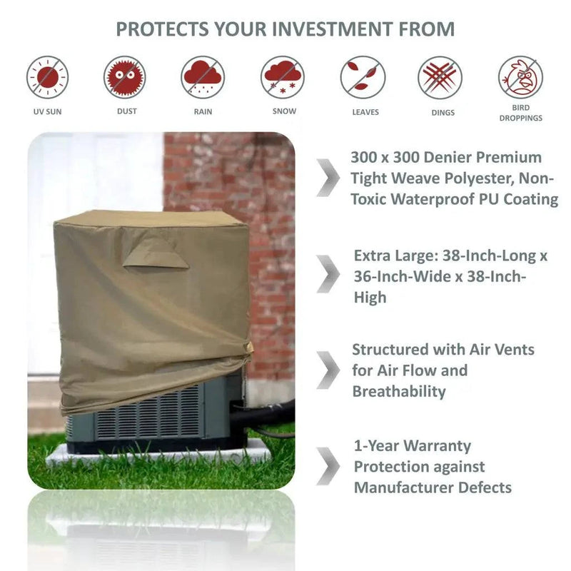 Rectangular All Weather Air Conditioner Cover Formosa Covers