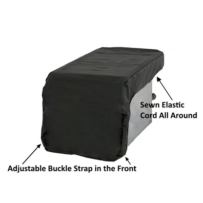 Outdoor Built-In Side Burner Cover in Black 13.75W x 30D -