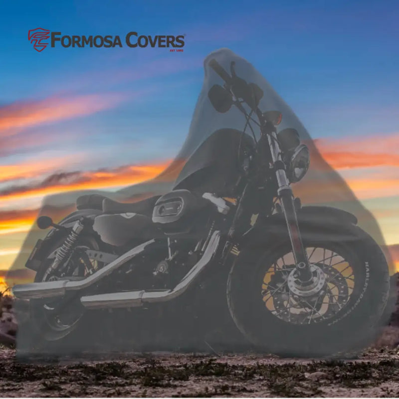 Outdoor Ultra Large Custom Bike Motorcycle Cover up to 124L