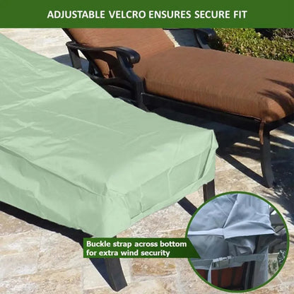 Patio Chaise Lounge Cover 84L x 30W 29H Aspen Green -