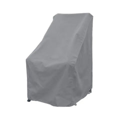 Patio High Back Dining Chair Cover 27W x 42H Reserve Grey -