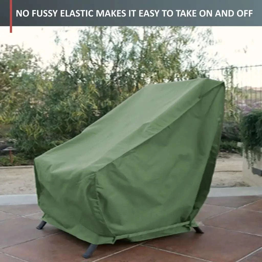 Patio Outdoor Club Chair Cover 33.5W x 36D 37H Aspen Green -