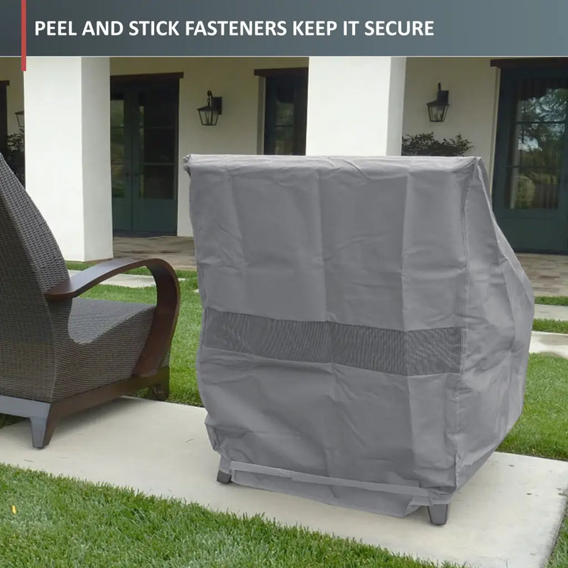 Patio Outdoor Club Chair Cover 33.5W x 36D 37H Reserve Grey