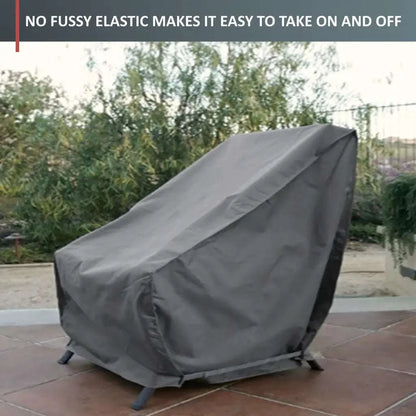 Patio Outdoor Club Chair Cover 33.5W x 36D 37H Reserve Grey