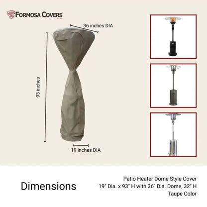 Patio Outdoor Dome Top Style Heater Cover 36Dia. x 19Dia.