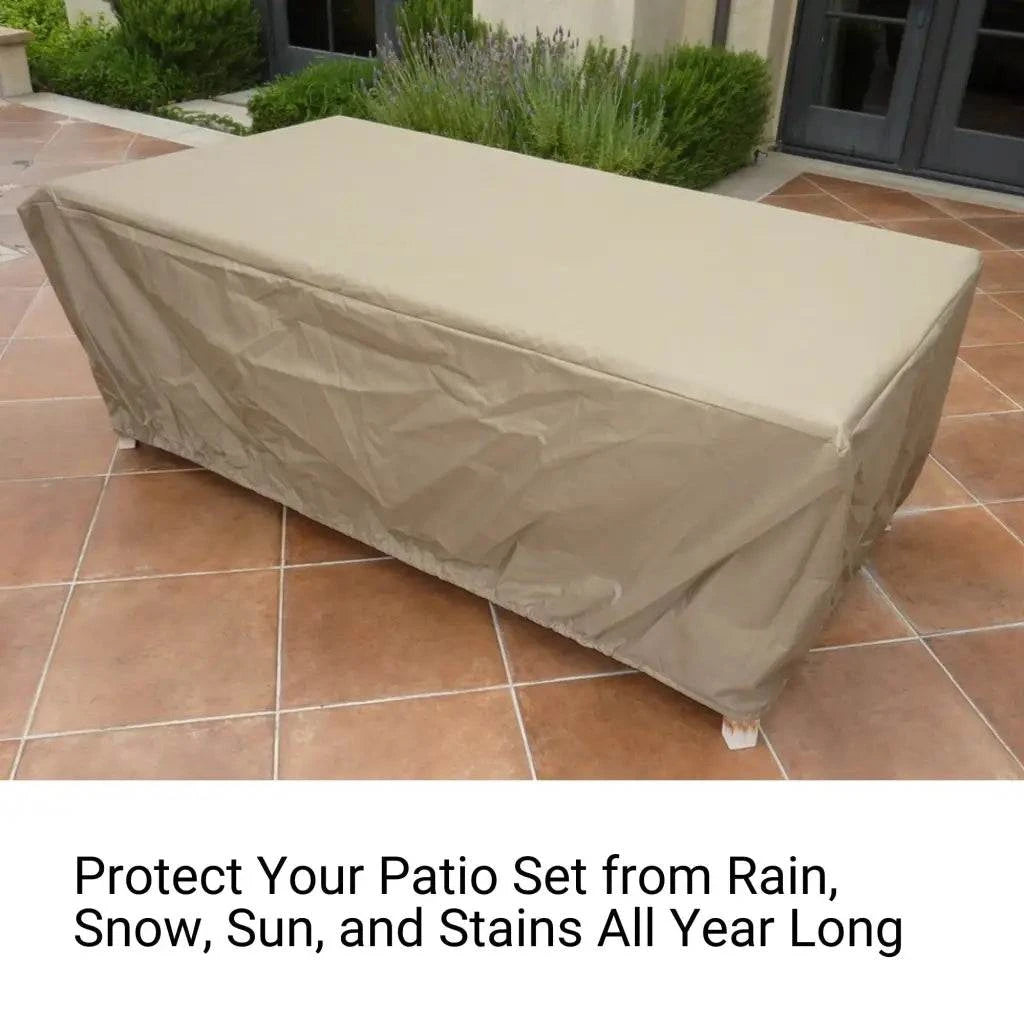 Patio Set Cover For Rectangular or Oval Table 84L x 44W 25H