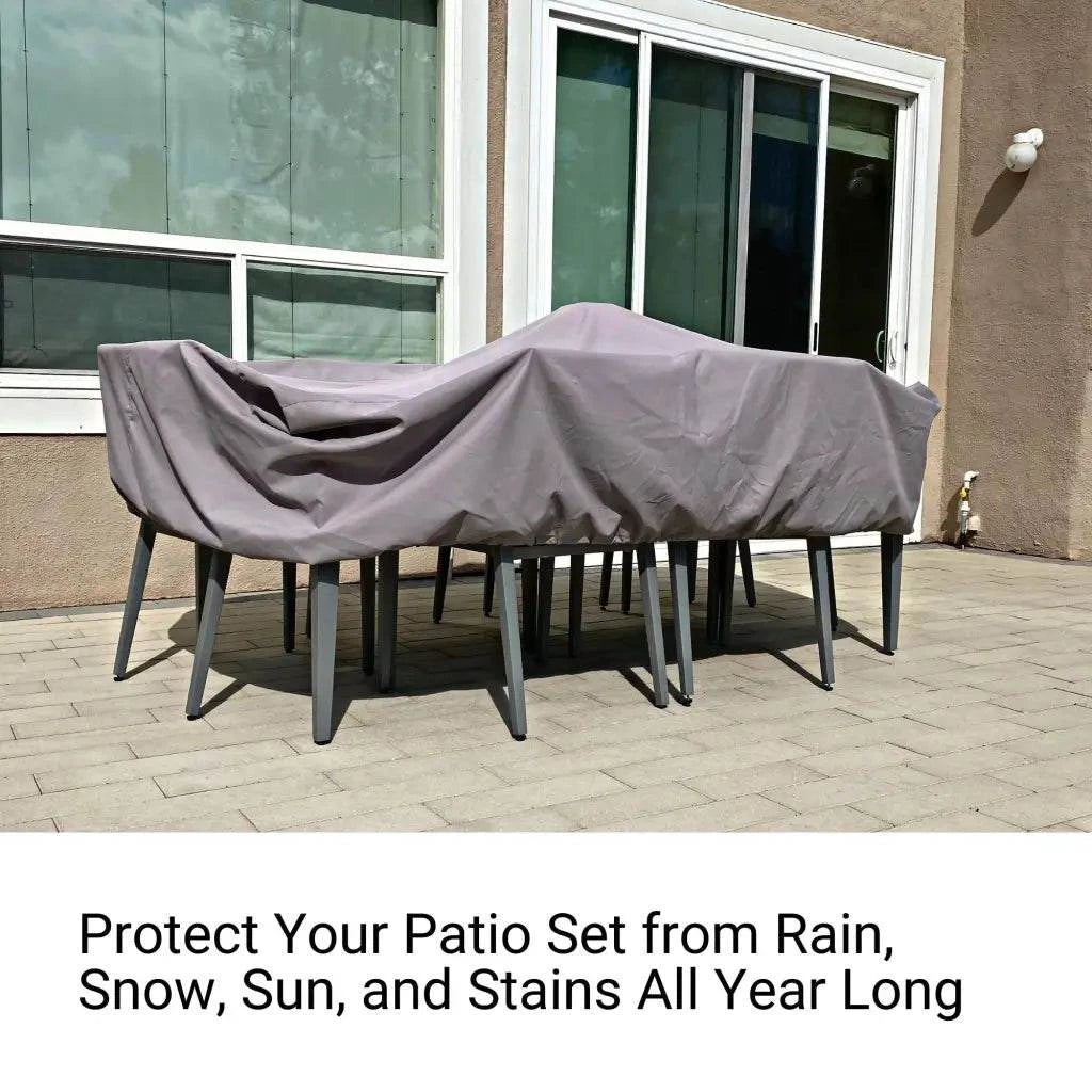 Patio Set Cover For Rectangular or Oval Table 84L x 44W 25H