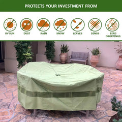 Patio Set Cover For Round or Square Table & Chairs 96Dia. x