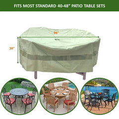 Patio Set Cover For Round or Square Table & Chairs 96Dia. x