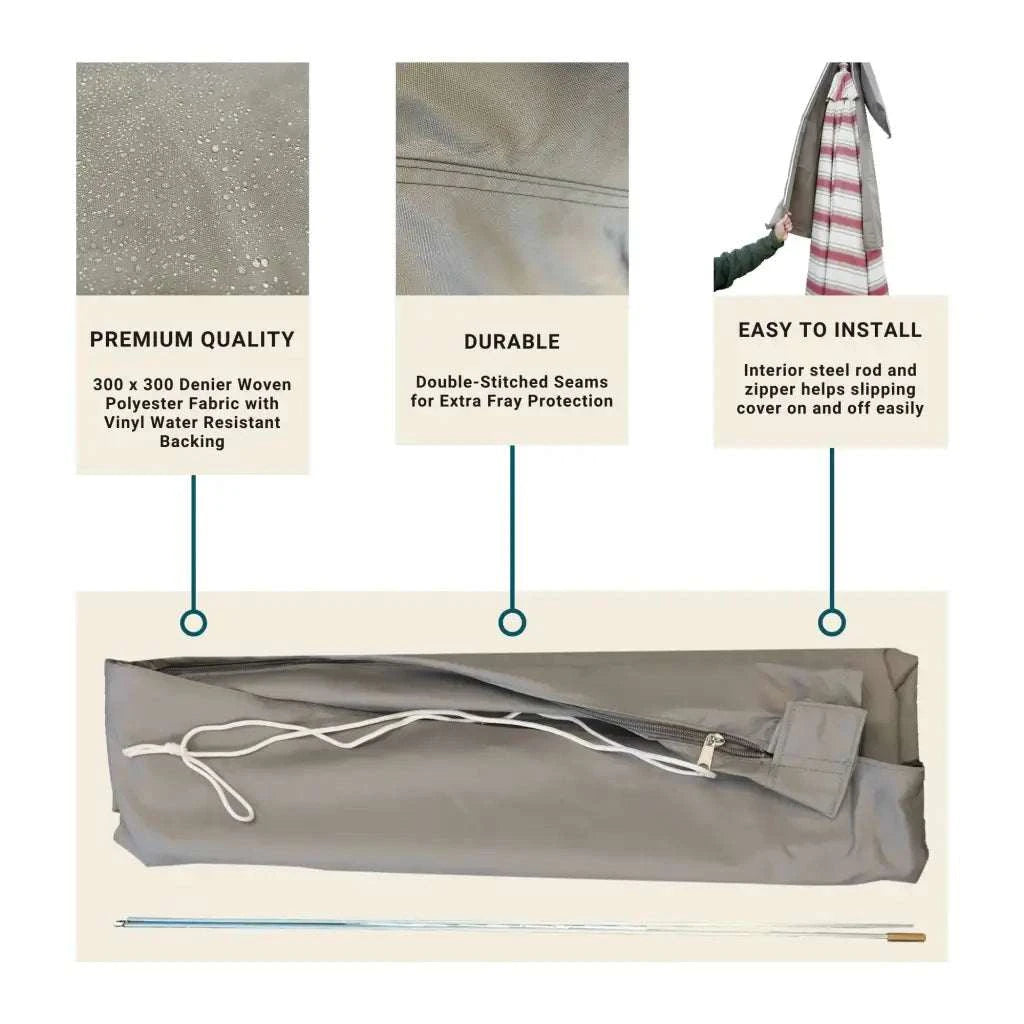 Patio Umbrella Cover Fits 7FT to 11FT Umbrellas Classic