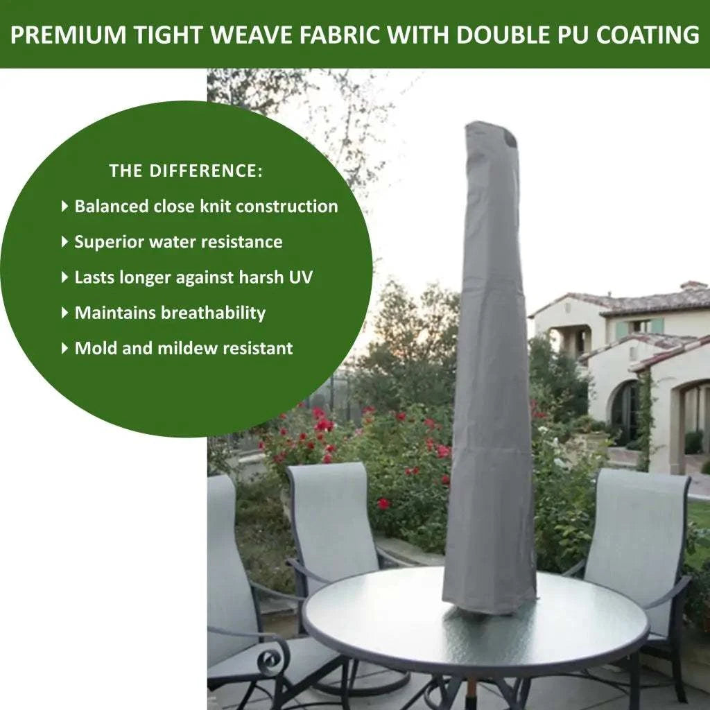 Patio Umbrella Cover Fits 7FT to 11FT Umbrellas Reserve Grey