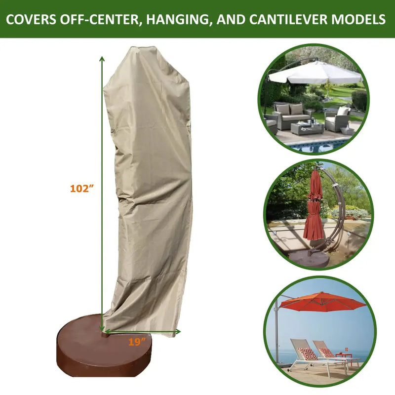 Patio Umbrella Cover Universal Fit Off Center Cantilever