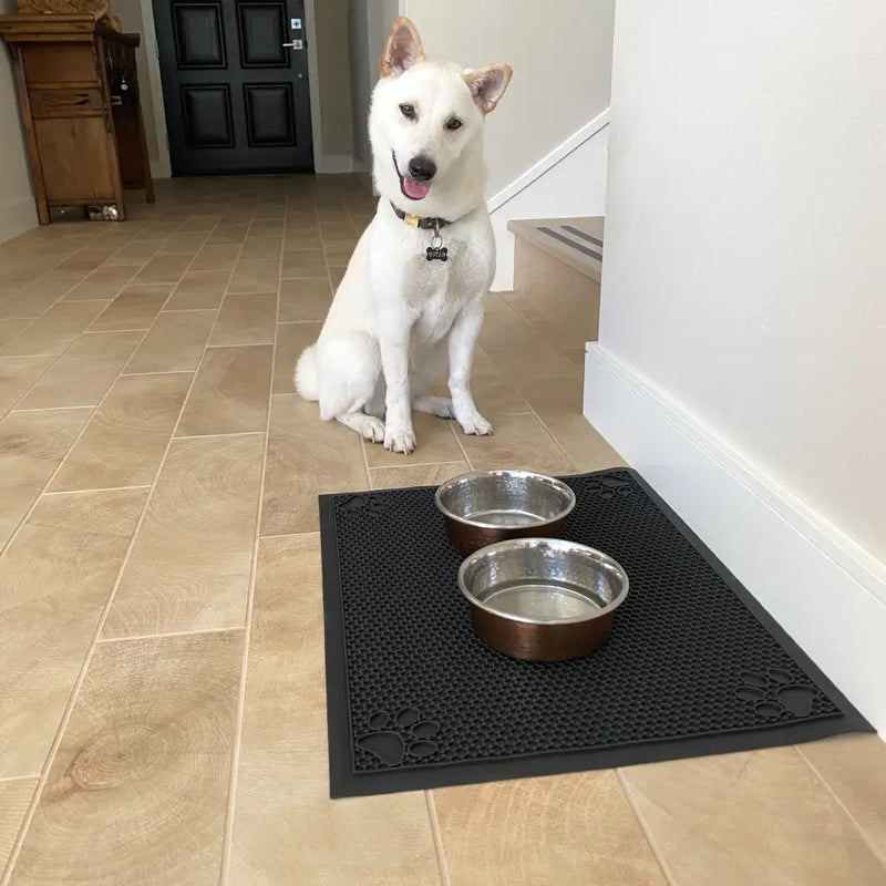 Pet Feeding Non-Slip Mat Waterproof For Water or Food Bowl