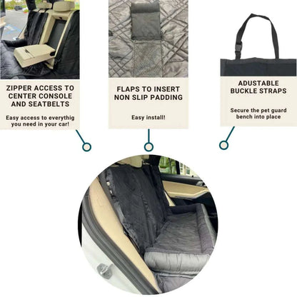 Pet Guard Bench Black - Car Seat Covers | Coverage Fast