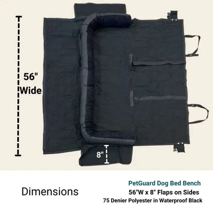 Pet Guard Bench Black - Car Seat Covers | Coverage Fast