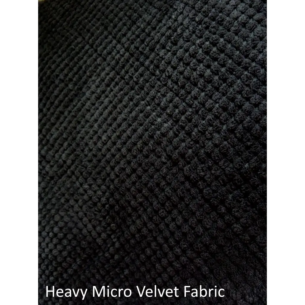 Pet Single Car Seat Cover with Floor Coverage Black Micro