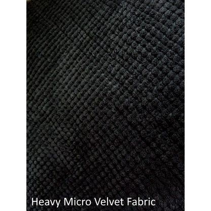 Pet Single Car Seat Cover with Floor Coverage Black Micro