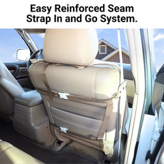 Pet Single Car Seat Cover with Floor Coverage Taupe - Covers
