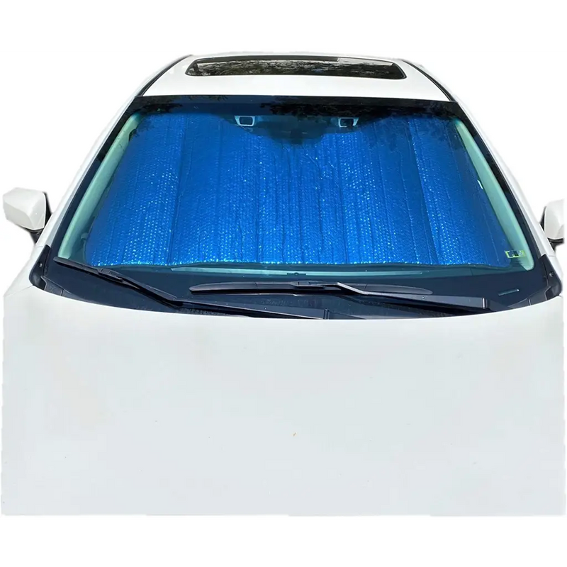 Plasma Coated Car Windshield Sun Shade fits Small to Mid Size Car