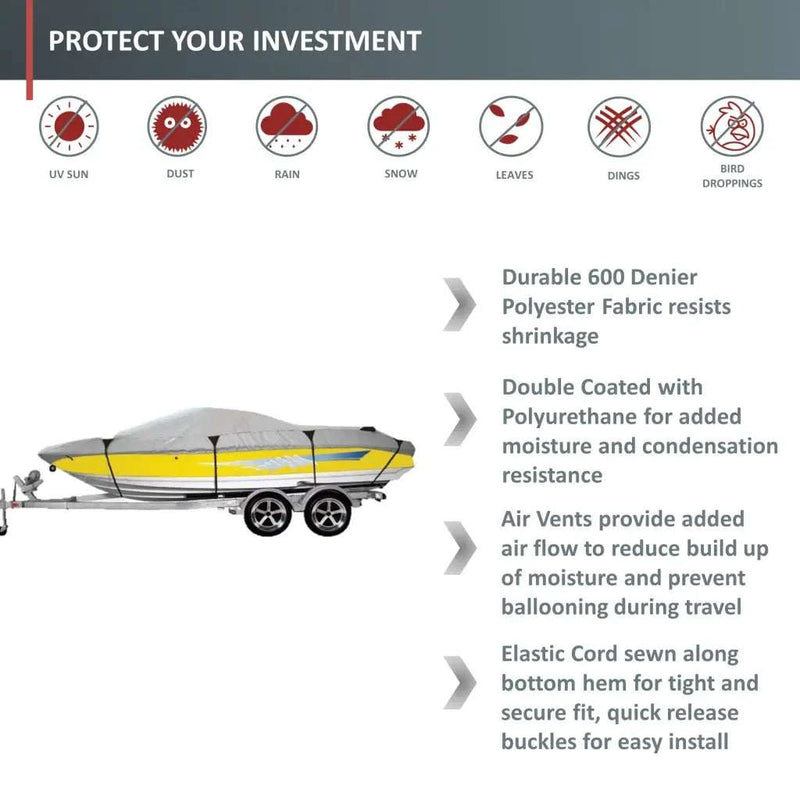 Boat Cover fits up to 282 Inches Formosa Covers Formosa Covers