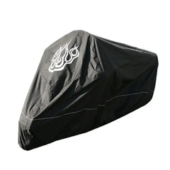 Premium Motorcycle Cover with Night Reflector and Flame