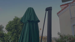 10ft Cantilever Supported Bar Umbrella 8 Rib Replacement Canopy Capri Blue Olefin