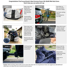 Quad Bike Rack Cover For Tdirections how to use the cover formosaransport (Fits 3-4 Bikes) Extra