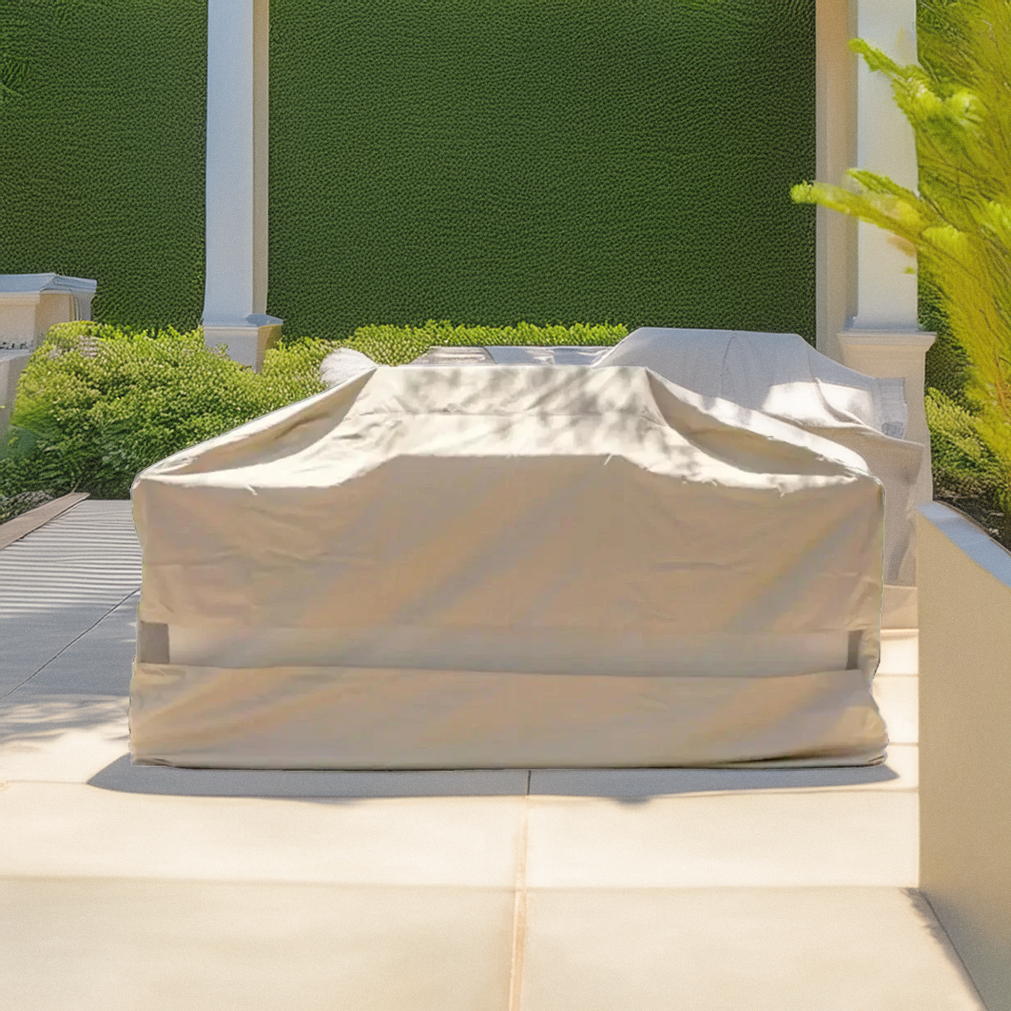 BBQ Outdoor Grill Cover 48"L x 24"D x 40"H Taupe - Formosa Covers