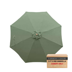 9ft Market Patio Umbrella 8 Rib Replacement Canopy Sage Green