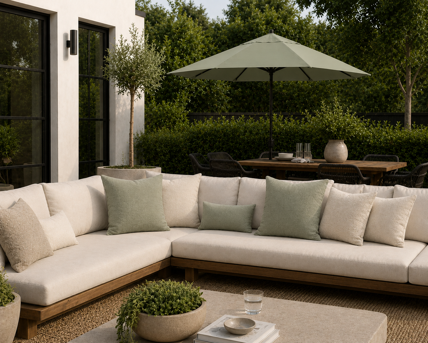 [SHIPS BY 6/16/26] Outdoor Patio Pillow Cover in Sage green (2 Pack)