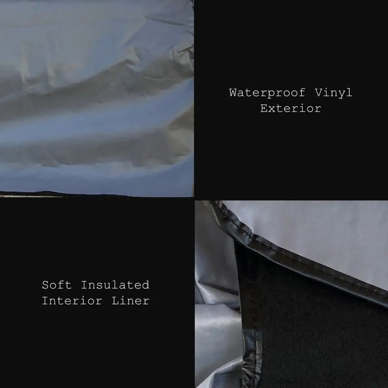 SAMPLE - Outdoor Built-In Side Burner Cover in Grey Vinyl