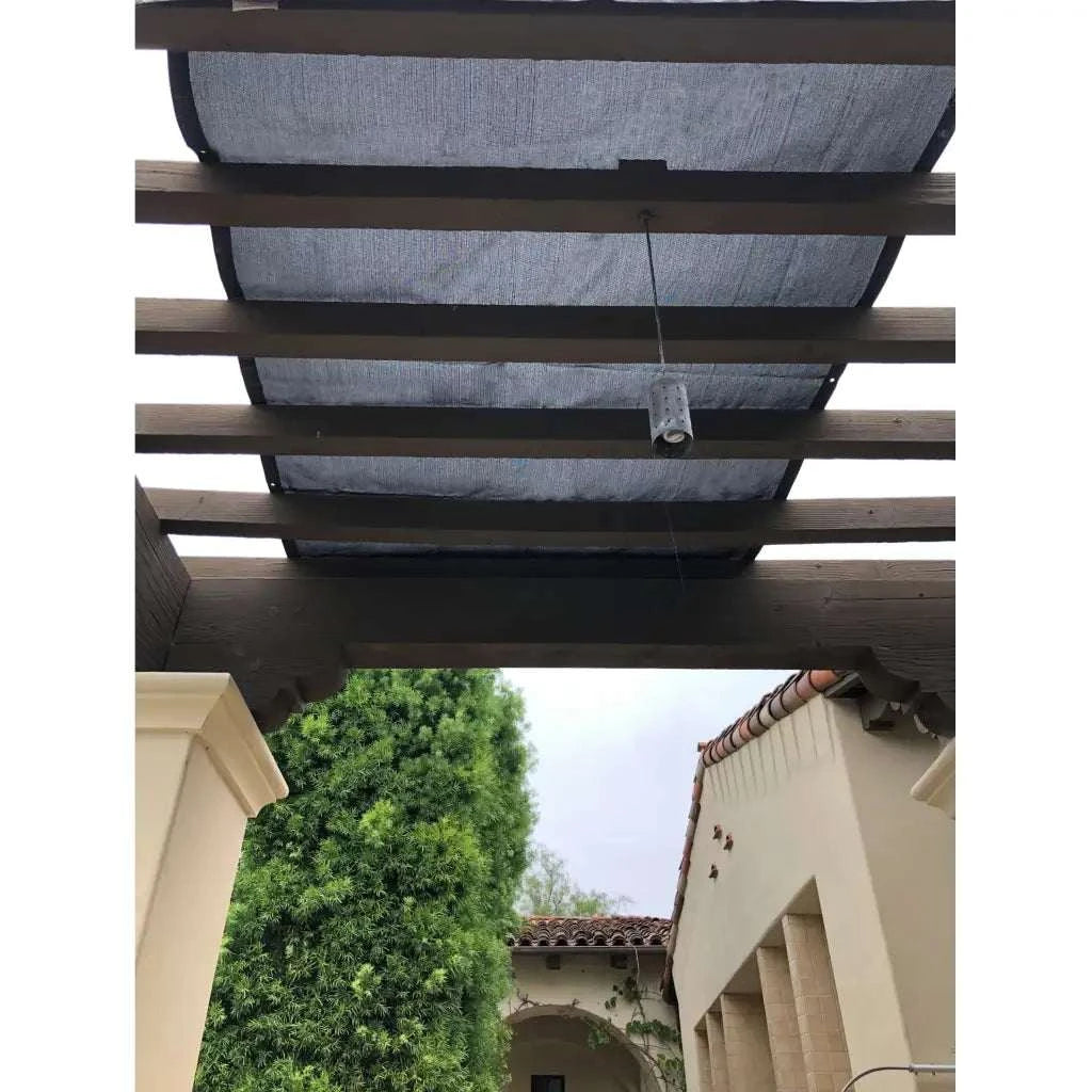 Shade Sail Mesh Sun Screen Panel Patio Awning 12 Ft X 10 Ft Black Formosa Covers