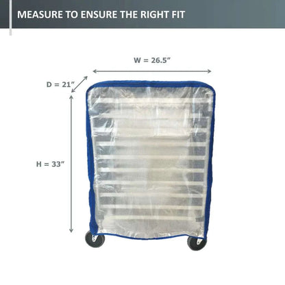 Side Loaded Bun Rack Cover 21W x 26.5D 33H Royal Blue