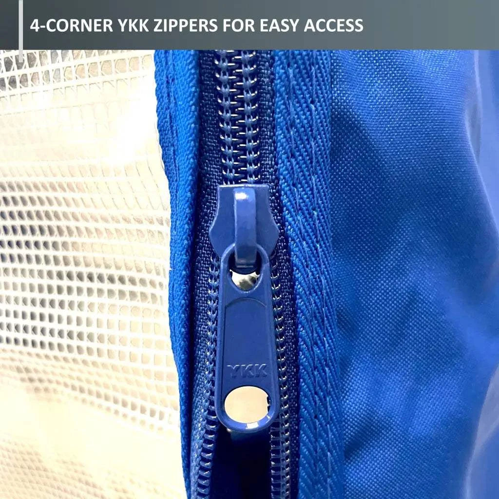 Side Loaded Bun Rack Cover 21W x 26.5D 63H Royal Blue
