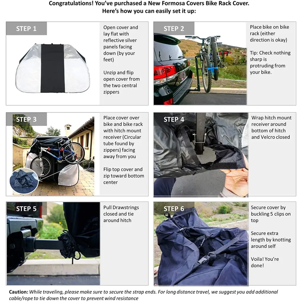 Single Bike Rack Cover For Transport (Fits 1 Bike) Extra