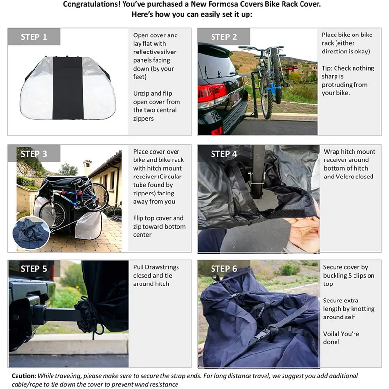 Single Bike Rack Cover For Transport (Fits 1 Bike) Extra
