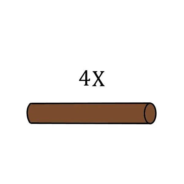 Single Pole #4X (brown only) - Screen House & Parts |
