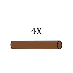 Single Pole #4X (brown only) - Screen House & Parts |