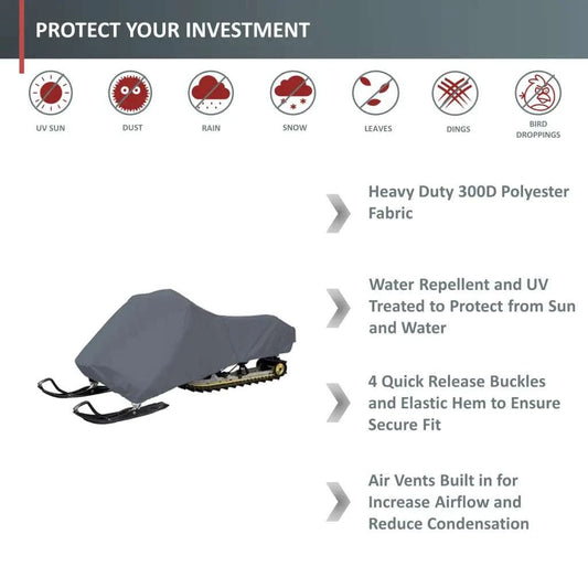 Snowmobile Storage Cover Fit Up Length 126-138 - Powersports